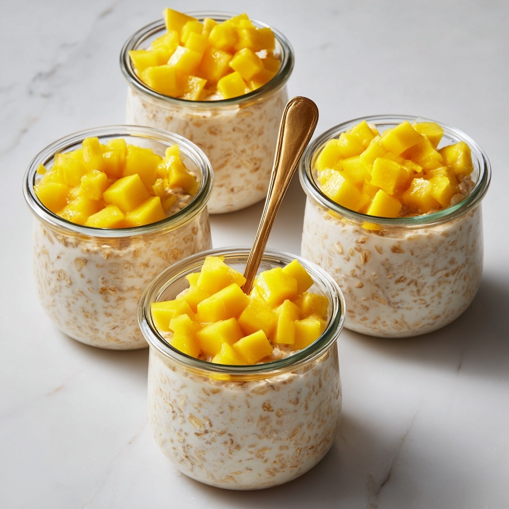 Mango Lassi Overnight Oats Recipe - Recipe Image
