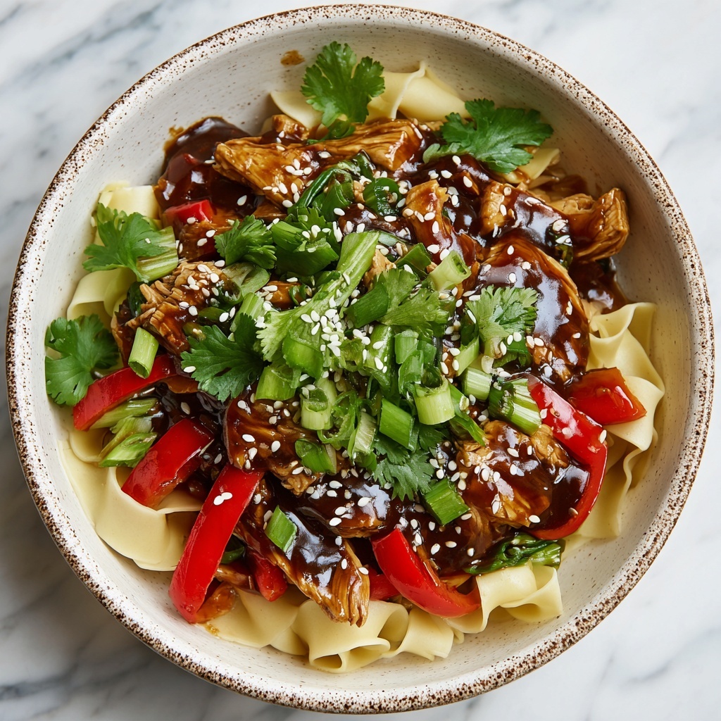 Crispy Garlic Chicken Drunken Noodles Recipe - Recipe Image