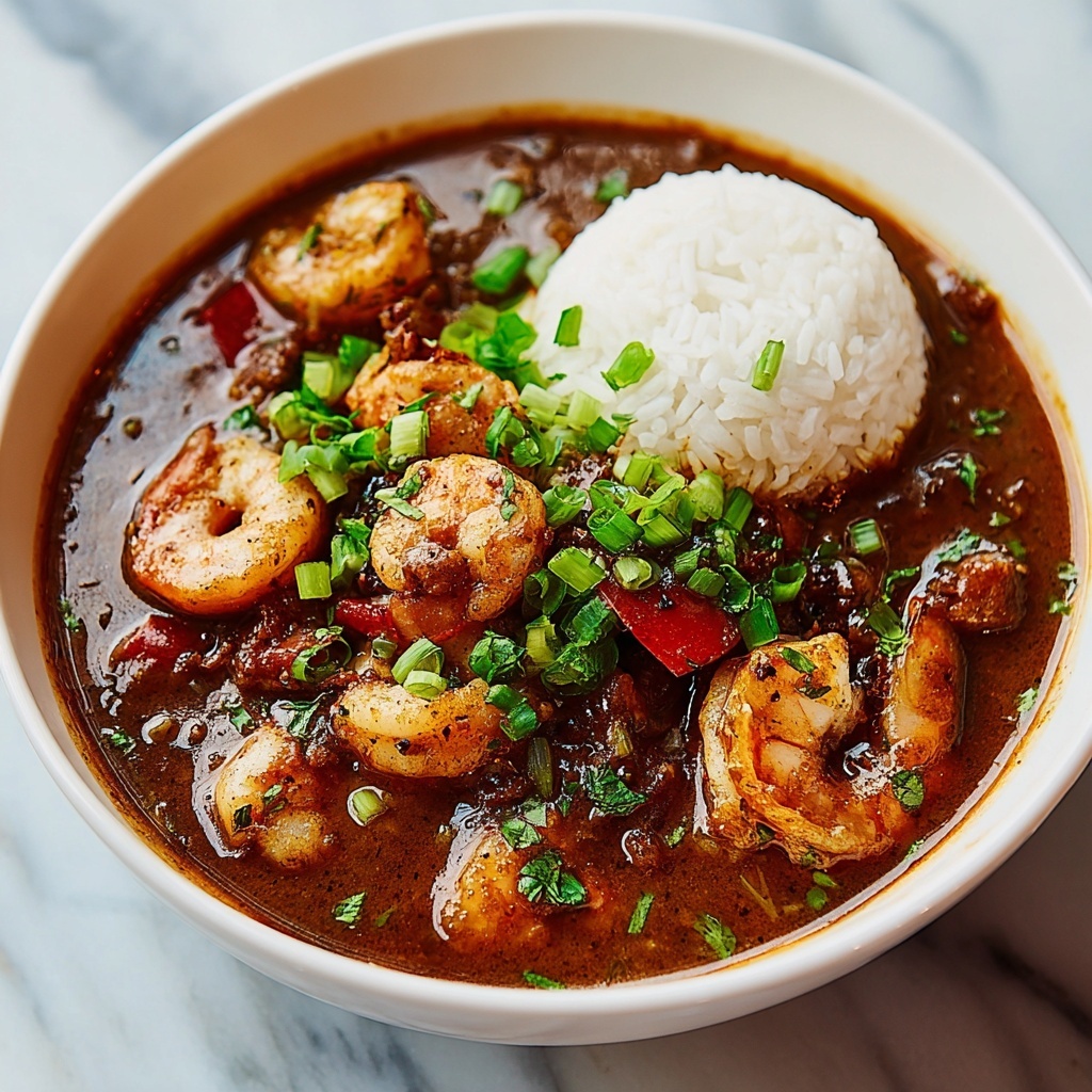 Flavorful Cajun Gumbo with Andouille Sausage, Okra, and Vegetables Recipe - Recipe Image