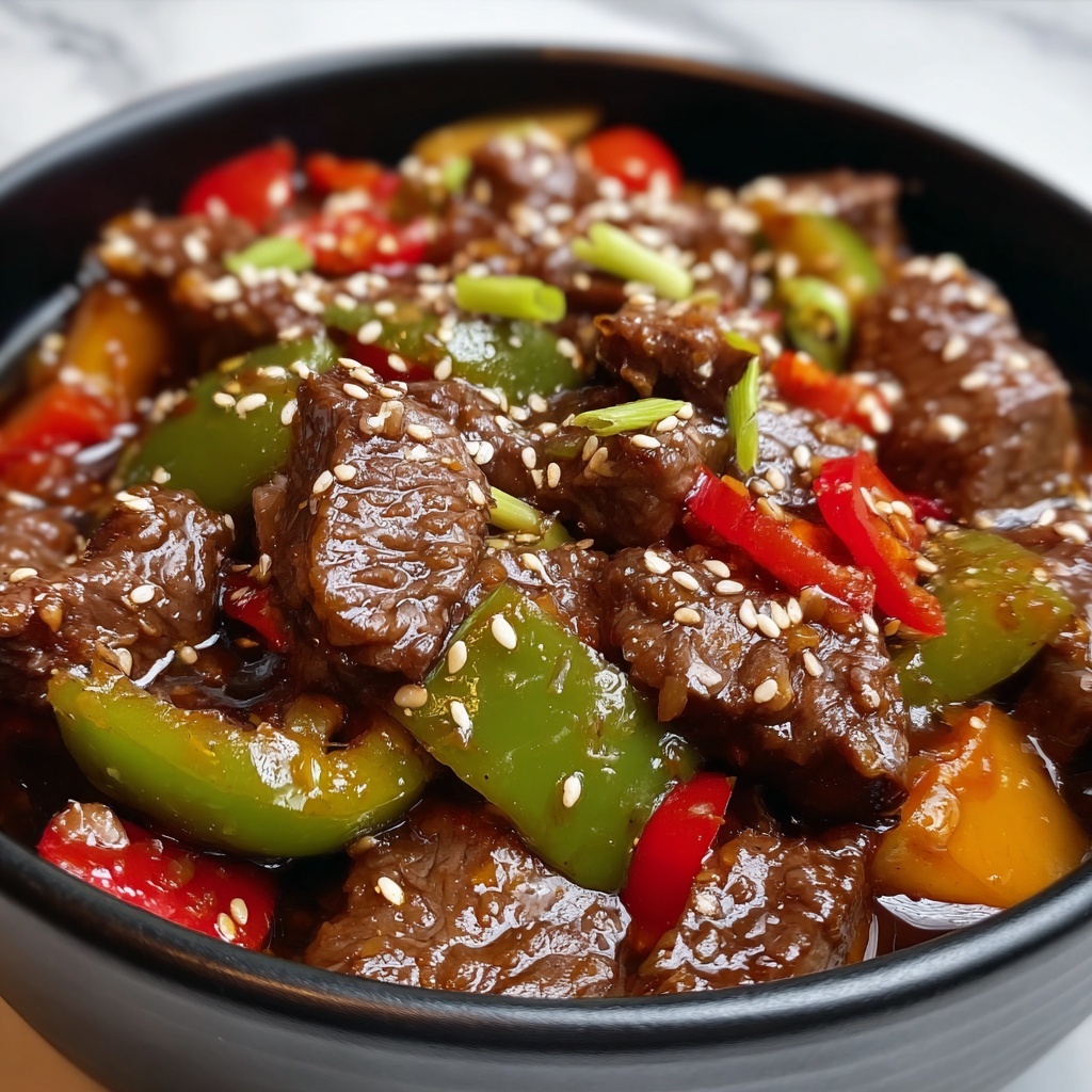 Easy Chinese Pepper Steak Recipe - Recipe Image