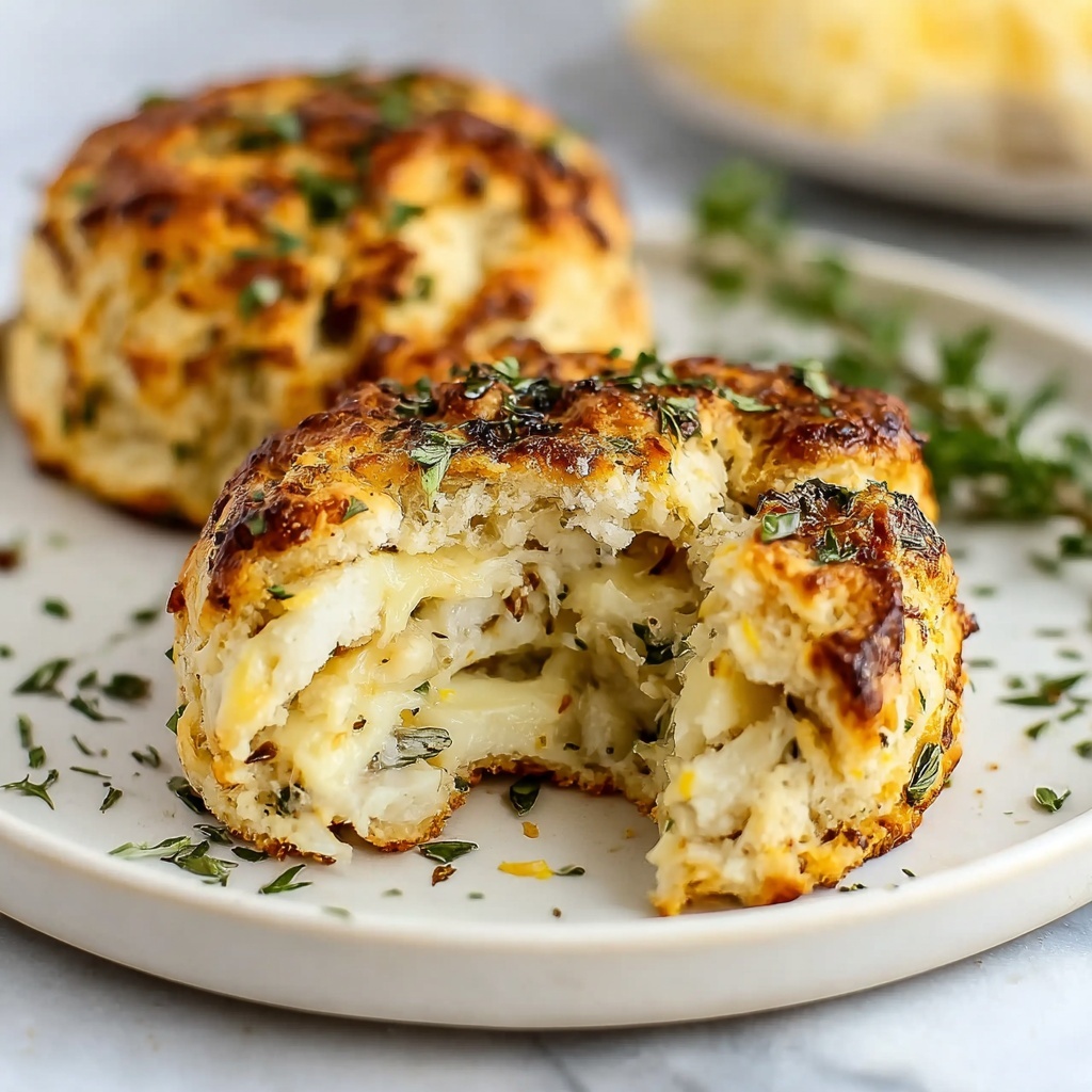 Crab-Stuffed Cheddar Bay Biscuits with Lemon Butter Recipe - Recipe Image
