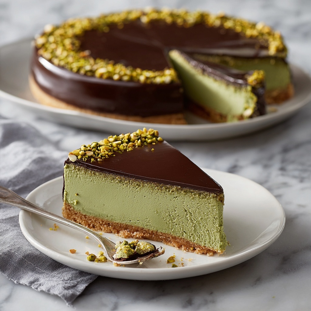 Flourless Pistachio Cake with Chocolate Ganache Recipe - Recipe Image