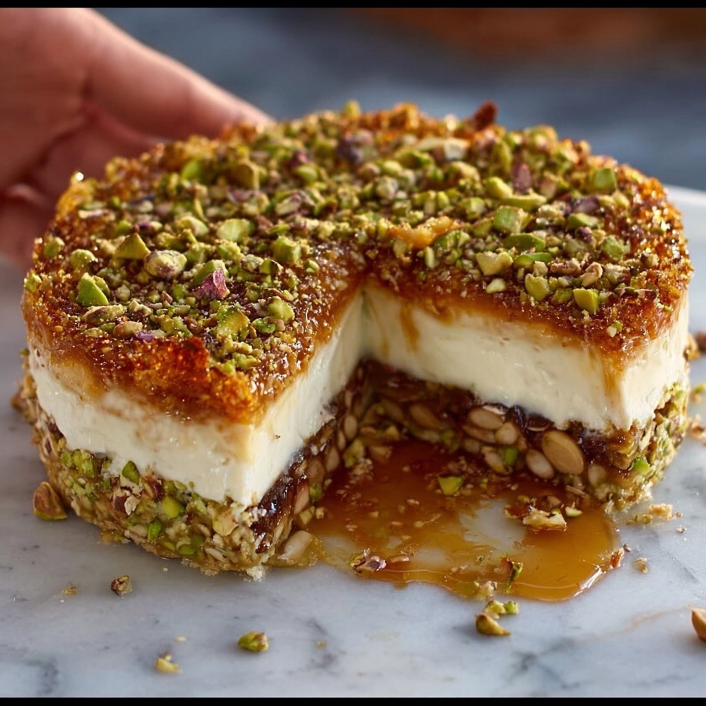 Honey Cheesecake Pistachio Baklava Recipe - Recipe Image