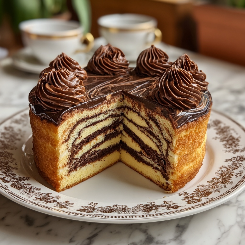 Marble Cake Recipe - Recipe Image