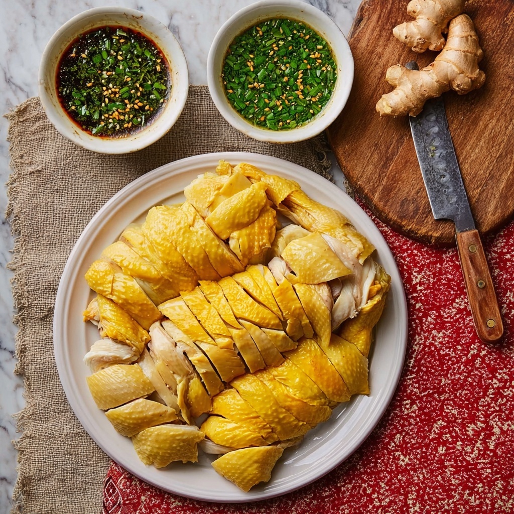 Cantonese White Cut Poached Chicken Recipe - Recipe Image