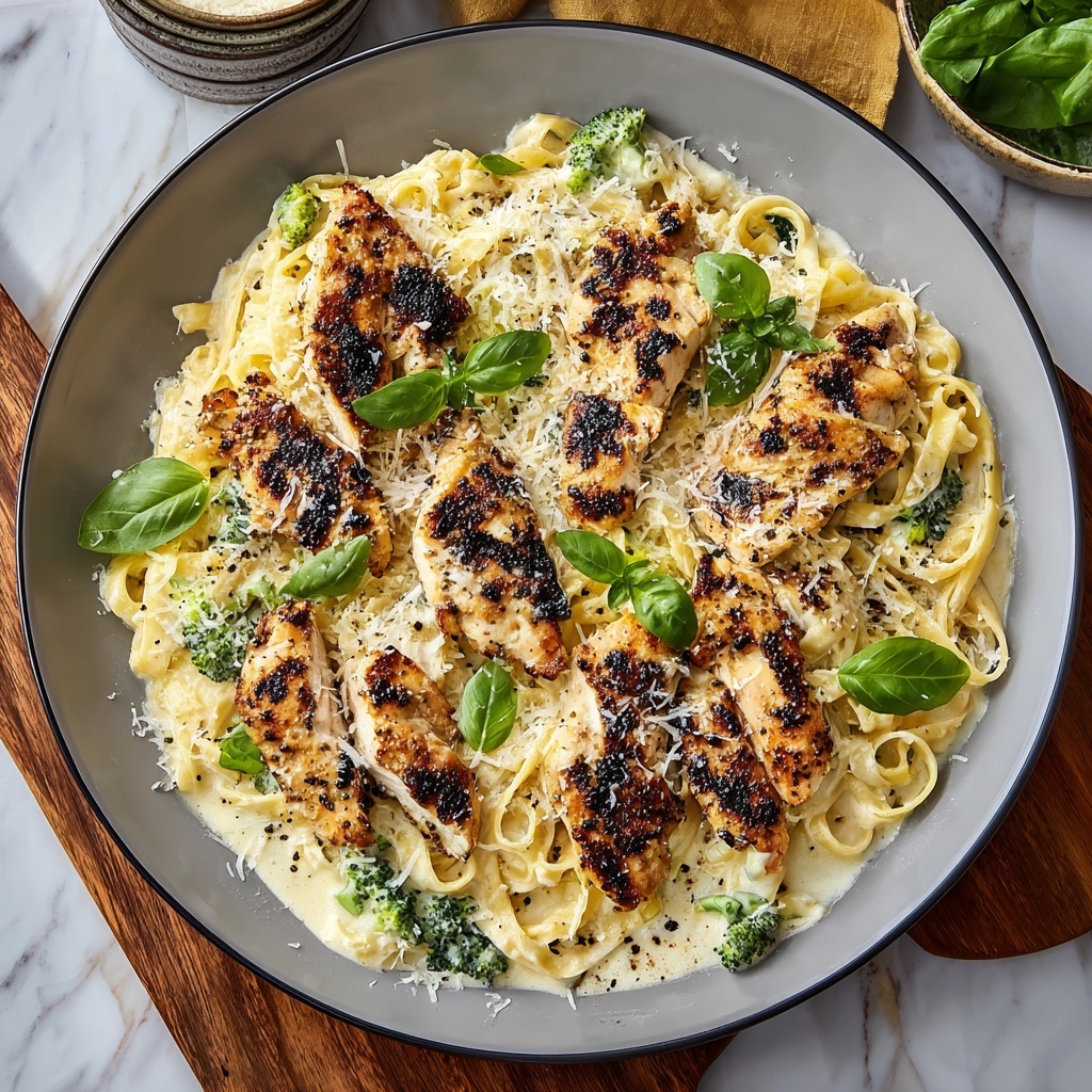 Skinny Chicken Broccoli Alfredo Recipe - Recipe Image