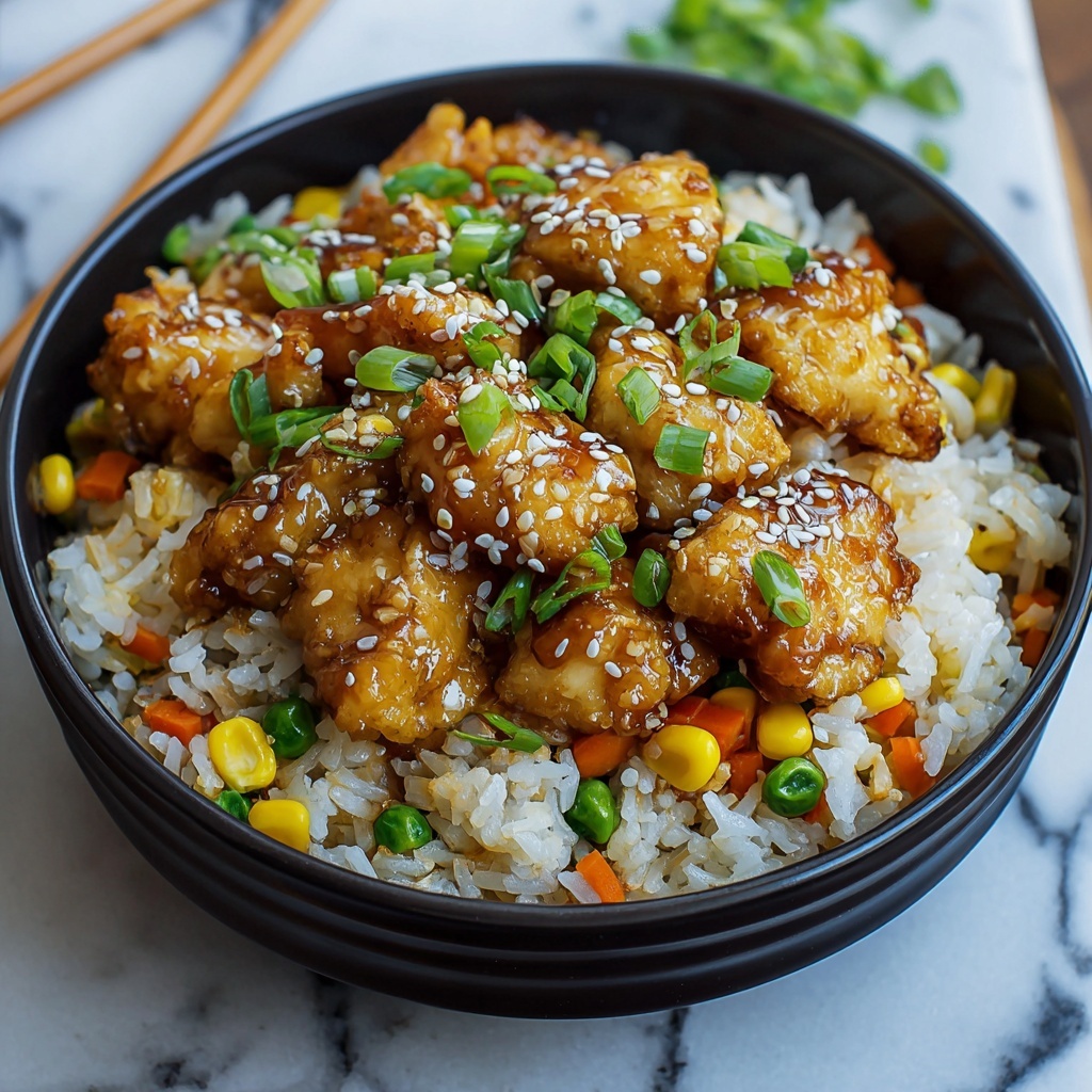 High Protein Crispy Garlic Chicken Fried Rice Recipe - Recipe Image