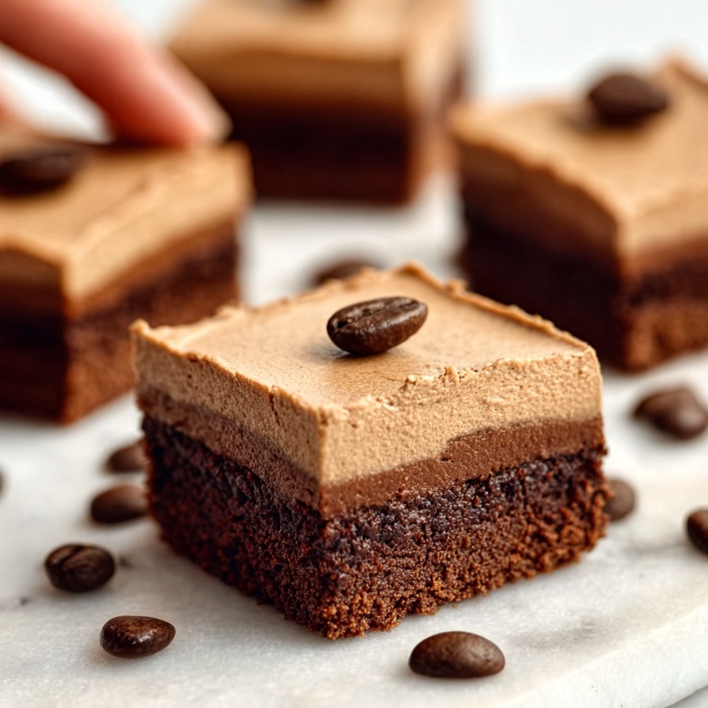 Coffee Brownies with Mocha Frosting Recipe - Recipe Image