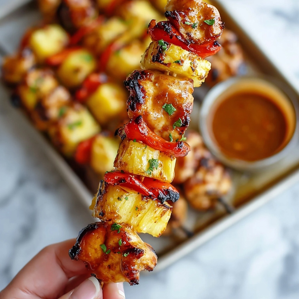 BBQ Pineapple Chicken Kabobs Recipe - Recipe Image