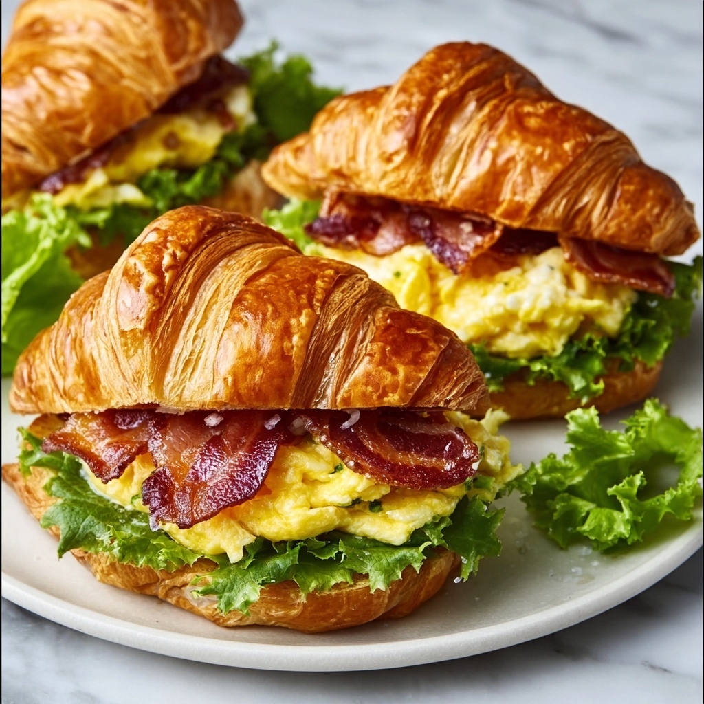 Maple Mustard Croissant Breakfast Sandwich Recipe - Recipe Image