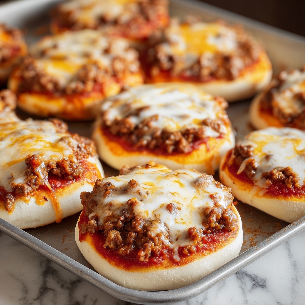 Old School Pizza Burgers Recipe - Recipe Image