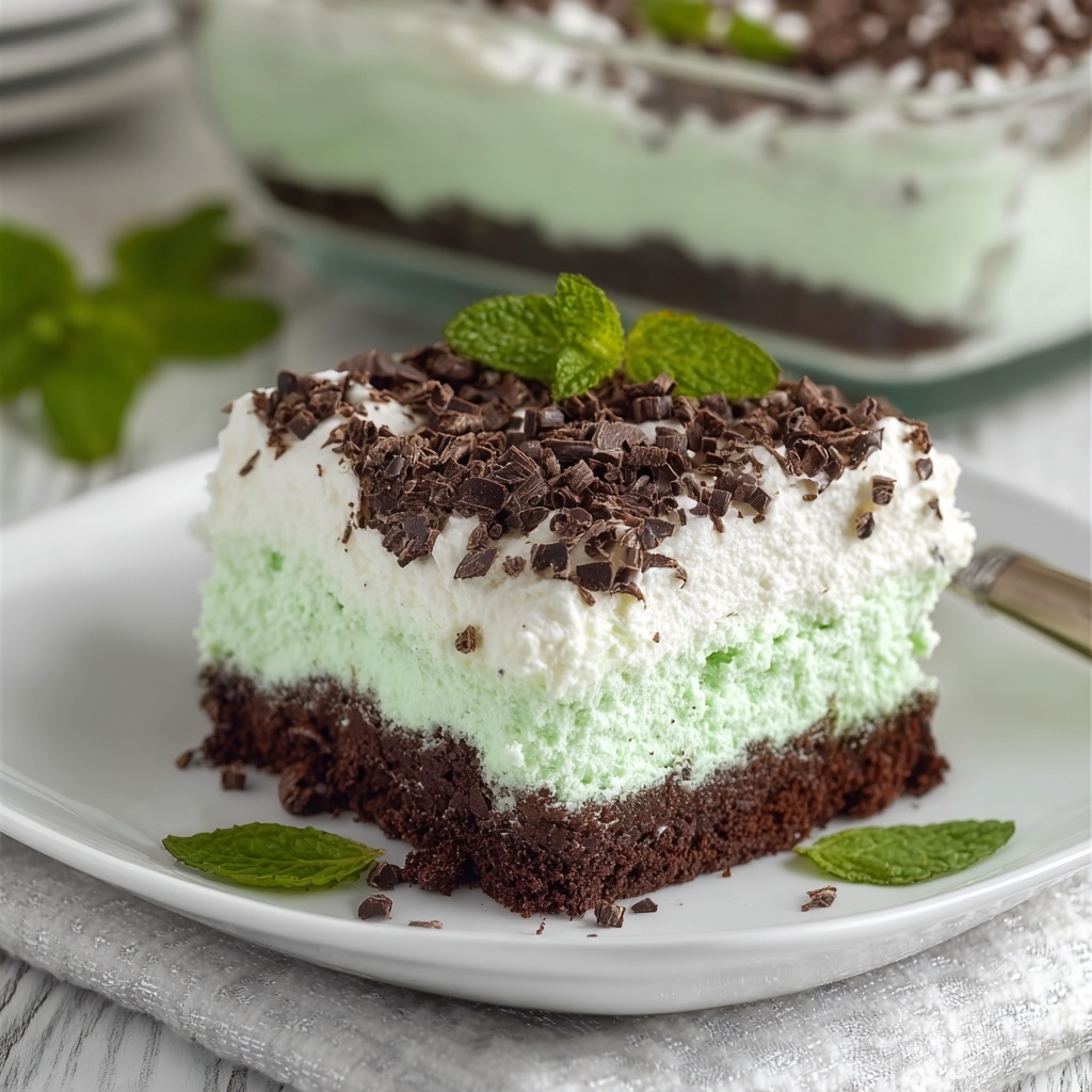 Andes Mint Poke Cake Recipe - Recipe Image