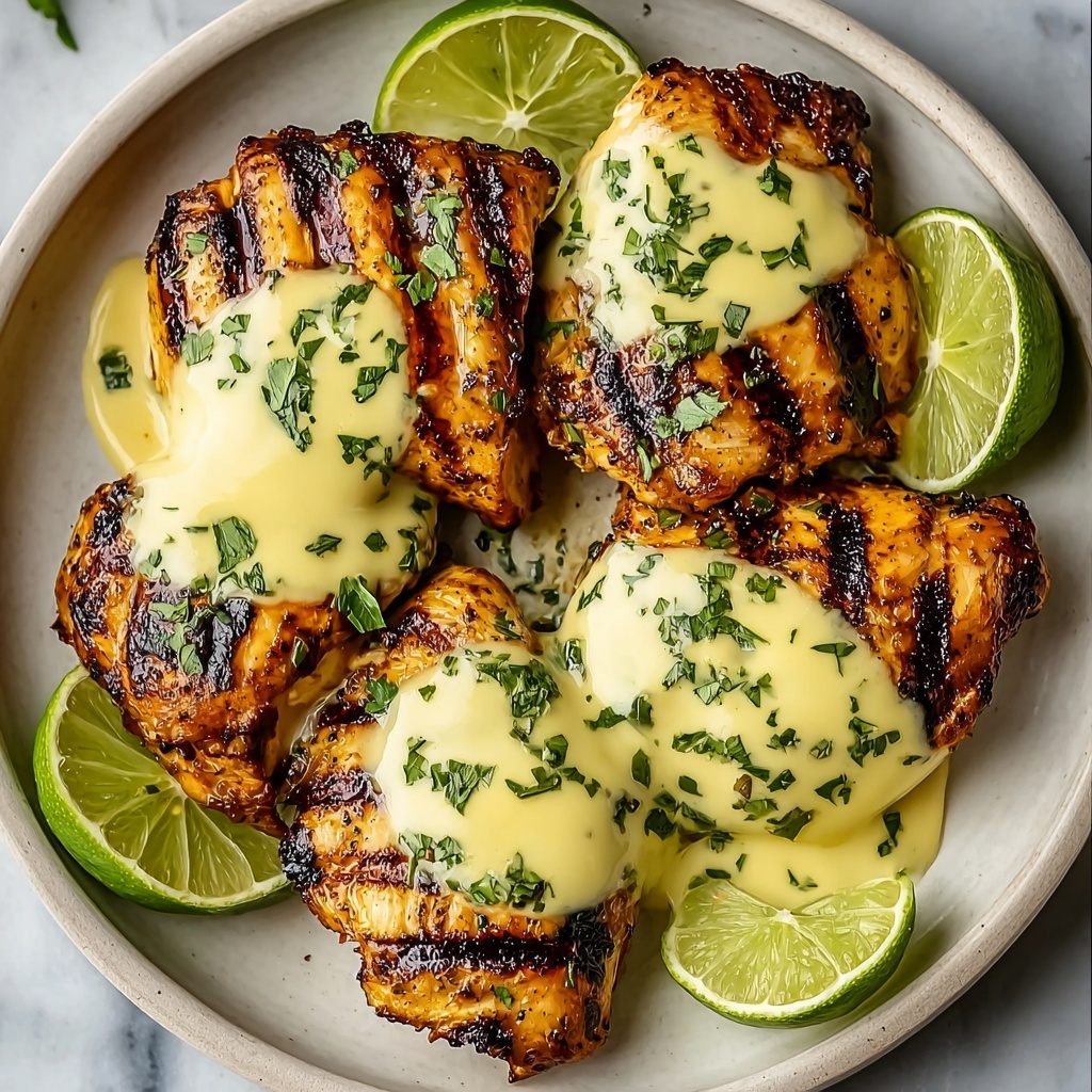 Grilled Salsa Verde Chicken with Pepper Jack Recipe - Recipe Image