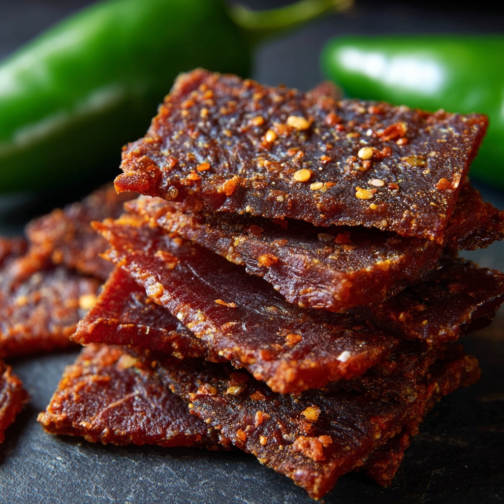 Dr Pepper Jalapeño Beef Jerky Recipe - Recipe Image
