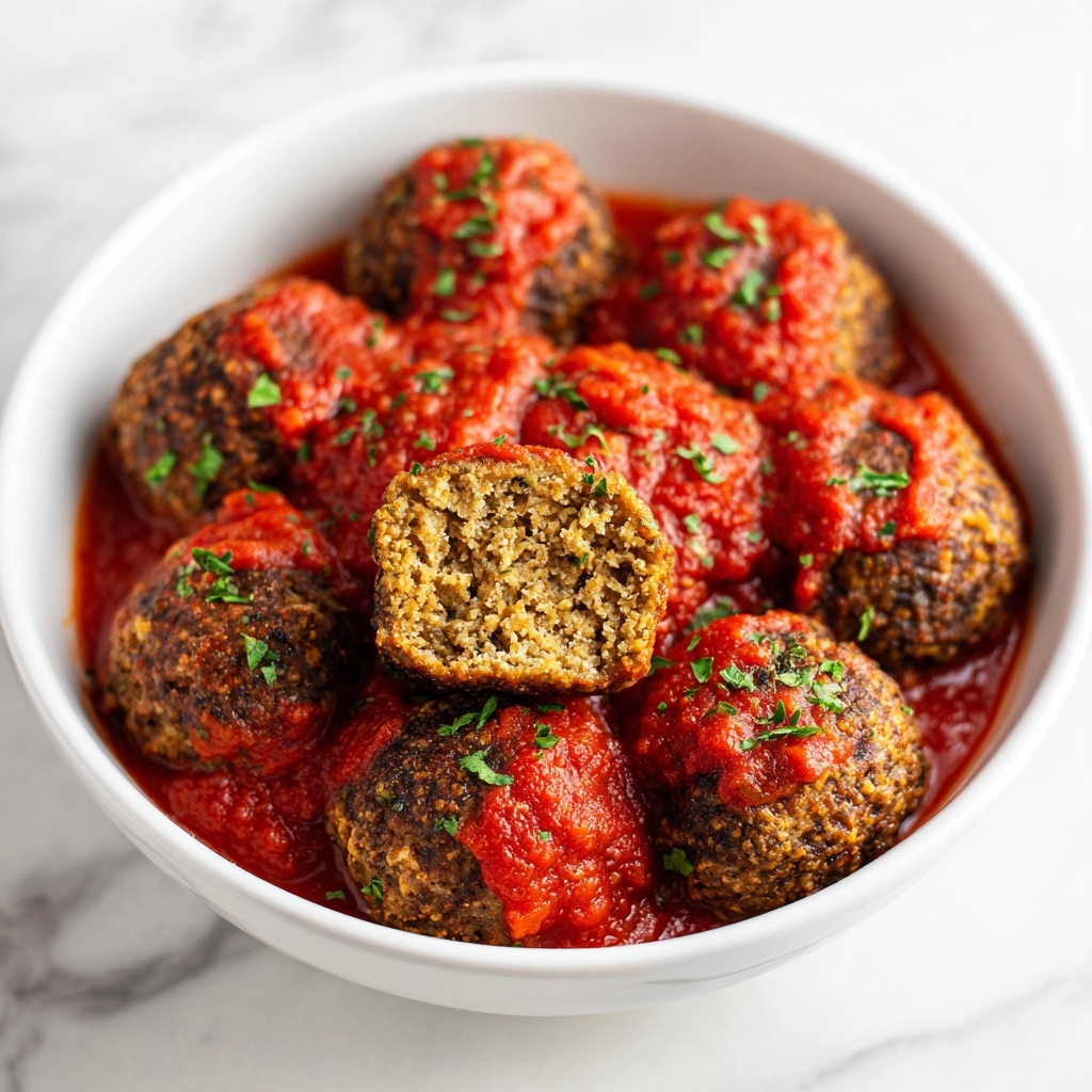 Ground Beef Meatballs in Marinara Sauce Recipe - Recipe Image