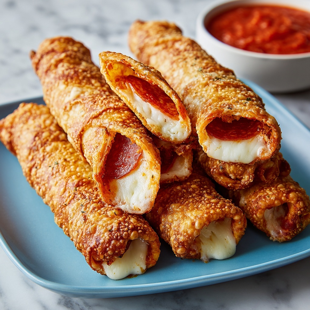 Cheesy Pepperoni Pizza Sticks Recipe - Recipe Image