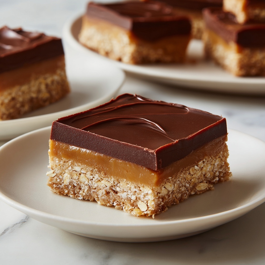 Best No-Bake Chocolate Oatmeal Bars Recipe - Recipe Image