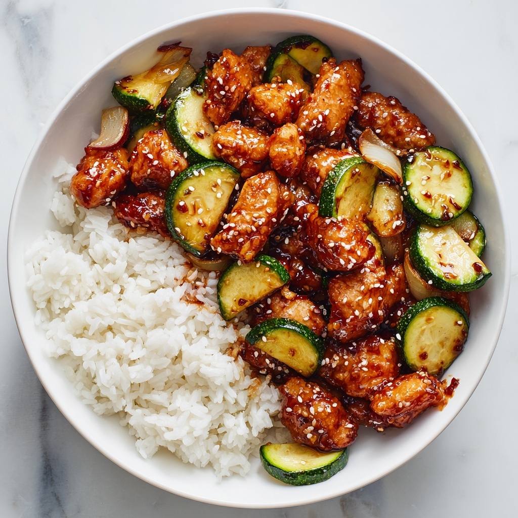 Ponzu Zucchini Stir Fry with Chicken Recipe - Recipe Image