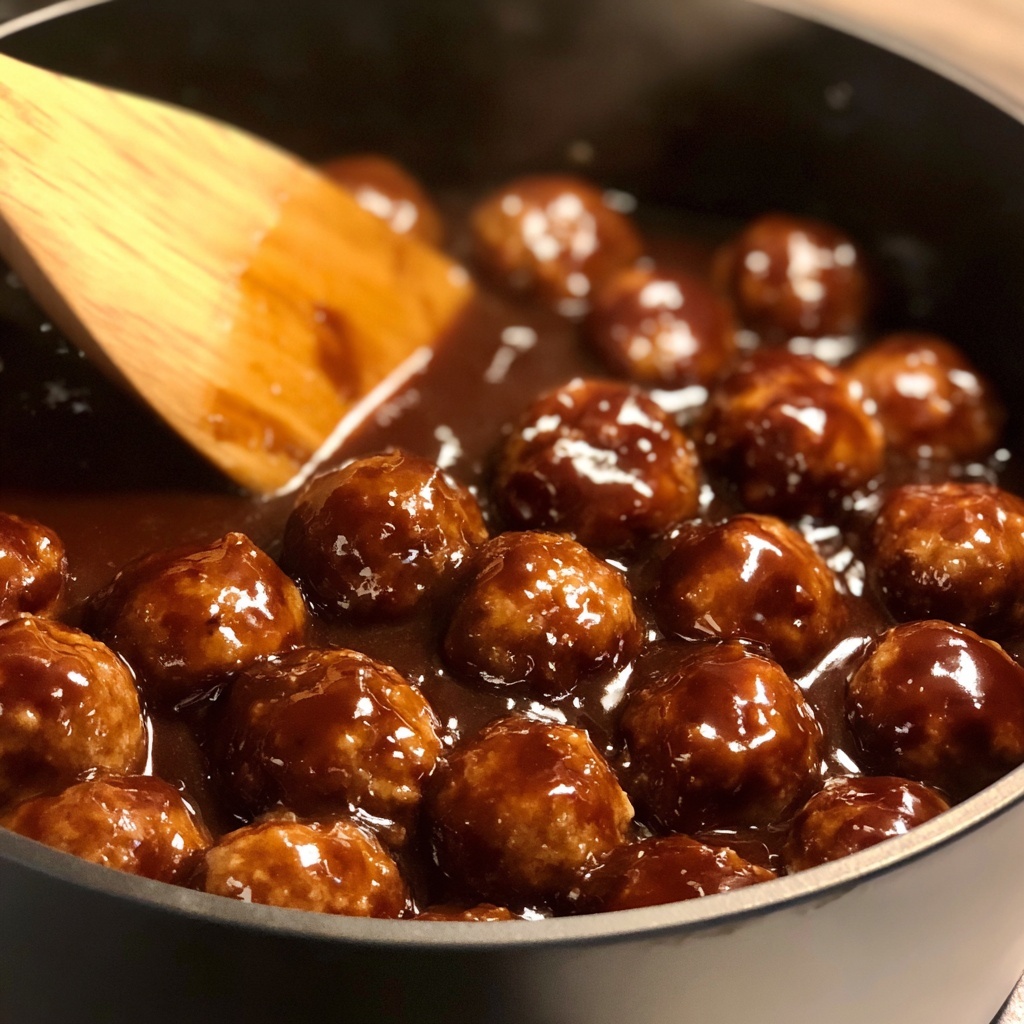Slow Cooker Salisbury Steak Meatballs (Frozen Meatballs) Recipe - Recipe Image