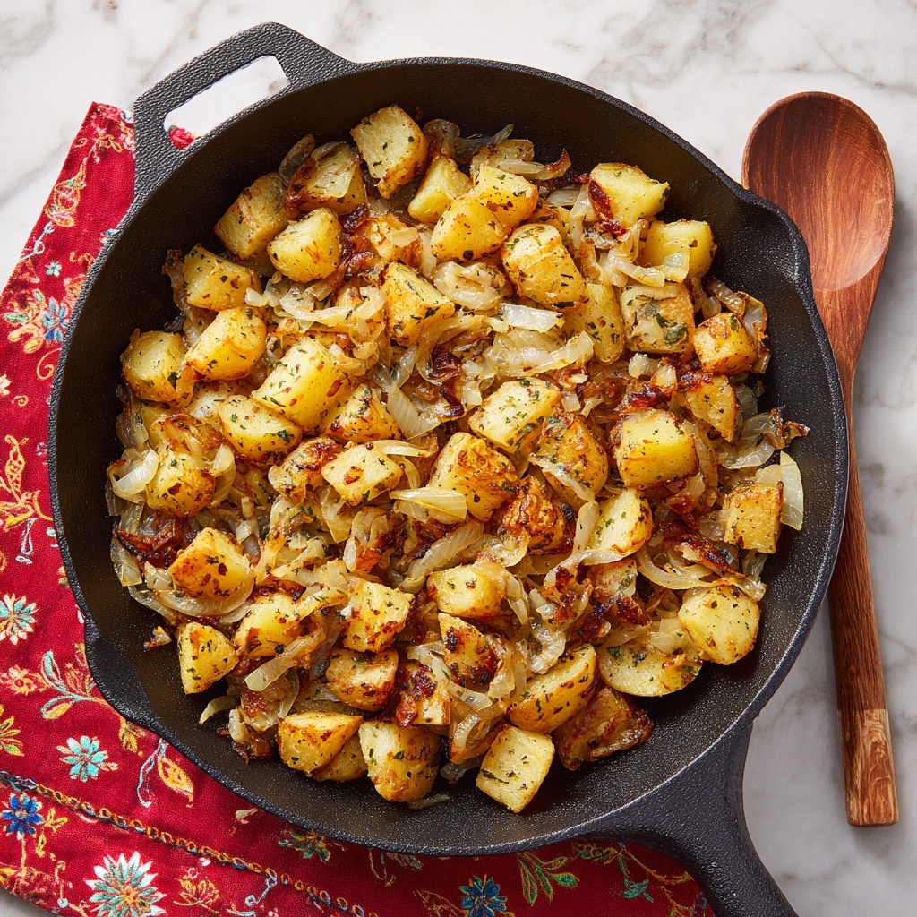 Best Skillet Fried Potatoes and Onions Recipe - Recipe Image