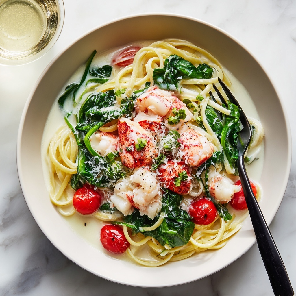 Creamy Tuscan Lobster Pasta Recipe - Recipe Image