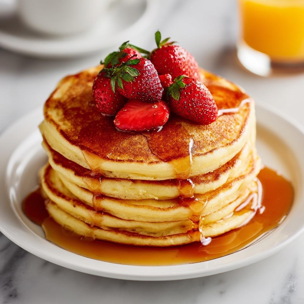 Strawberry Vanilla Pancakes Recipe - Recipe Image