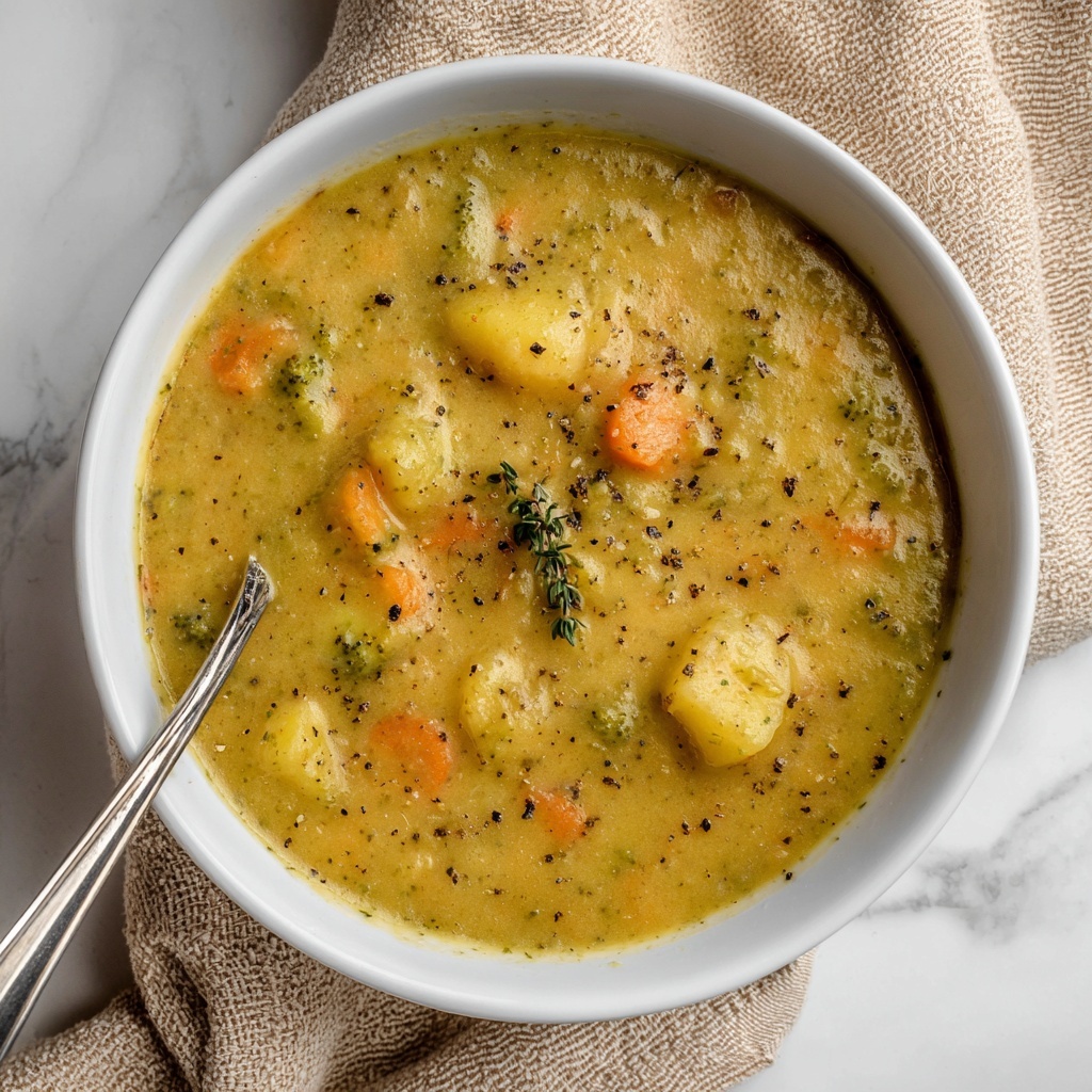 Broccoli Potato Cheese Soup Recipe - Recipe Image