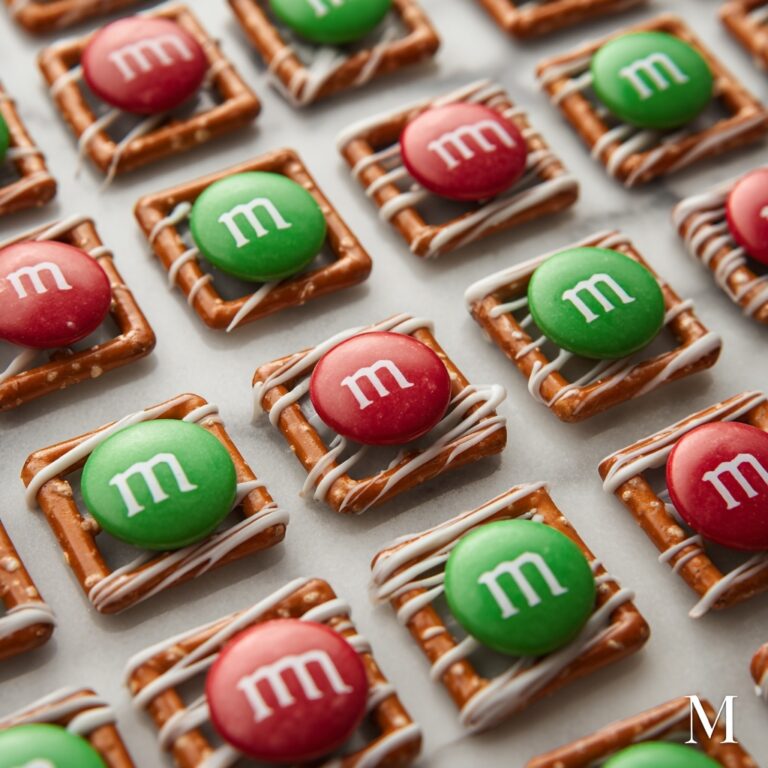 Pretzel M&M Hugs (Christmas Style) Recipe