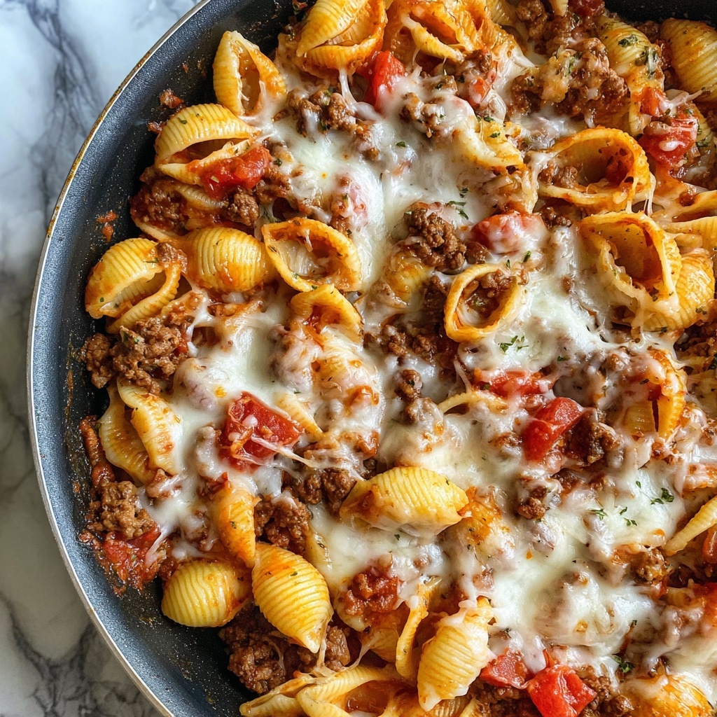 One-Pot Cheesy Taco Pasta Recipe - Recipe Image
