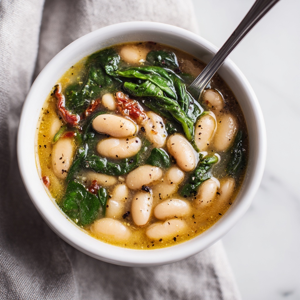 Tuscan Butter Beans with Spinach and Sun-Dried Tomatoes Recipe - Recipe Image