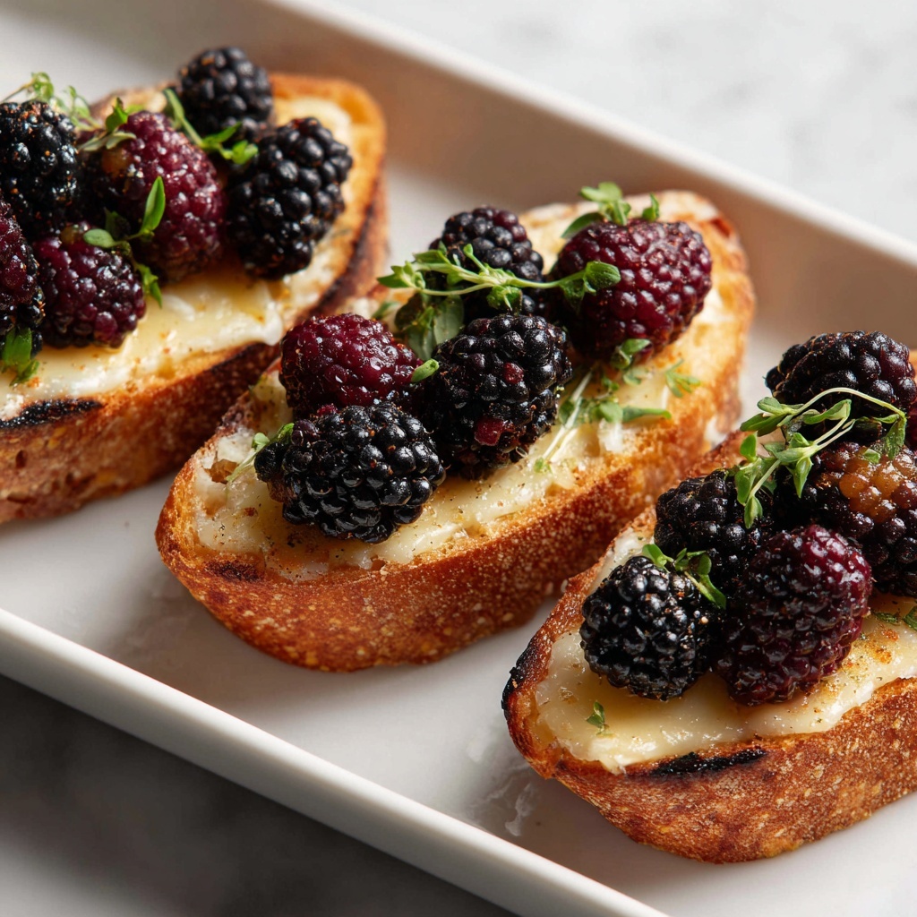 Crispy Crostini with Balsamic Roasted Cranberries and Creamy Brie Recipe - Recipe Image