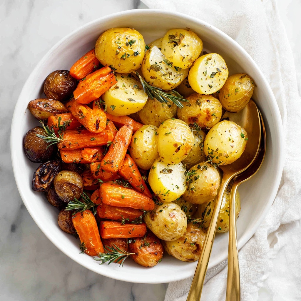 Roasted Potatoes and Carrots Recipe - Recipe Image