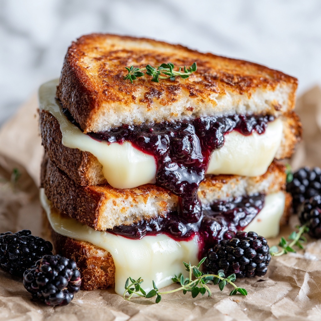 Blackberry Balsamic and Brie Grilled Cheese Recipe - Recipe Image