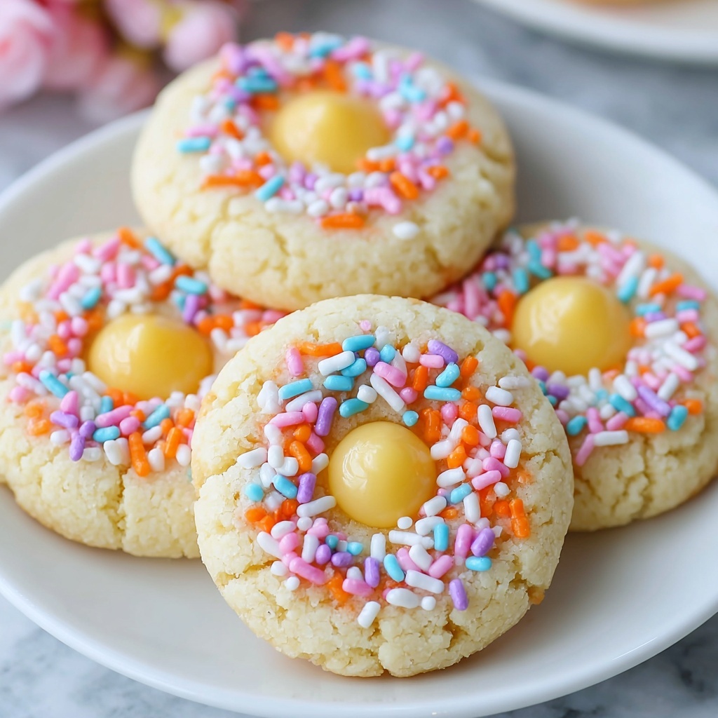 Easter Thumbprint Cookies Recipe - Recipe Image