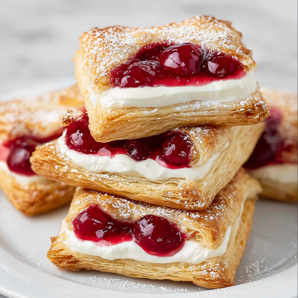 Cherry Cheese Pastry Pie Recipe - Recipe Image