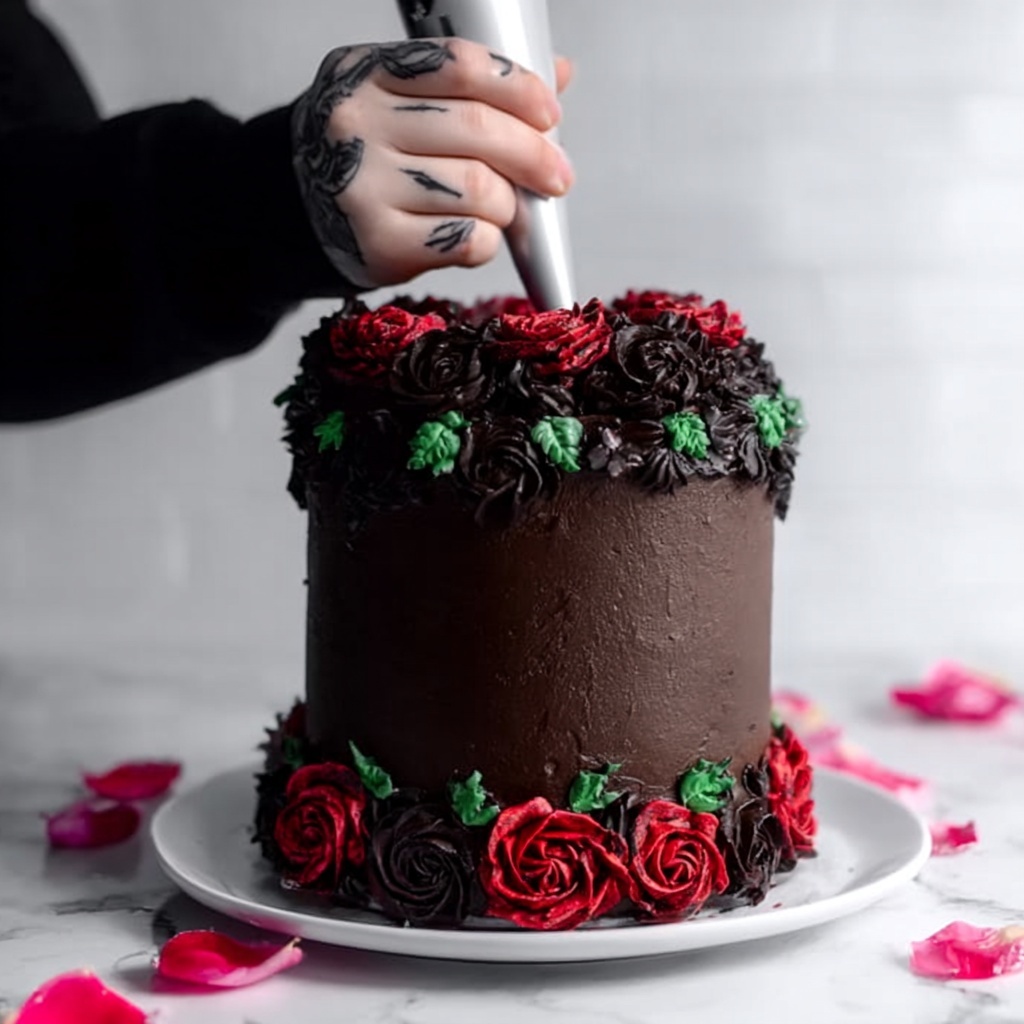 Dark Romance Cake Recipe - Recipe Image