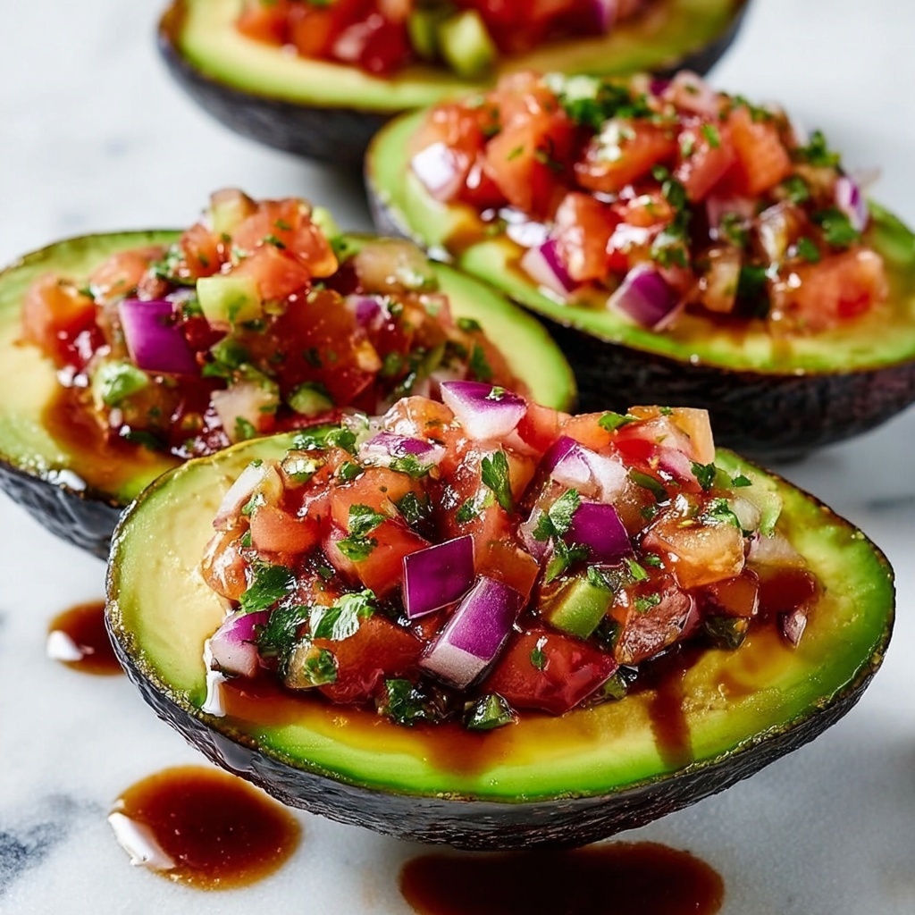 Bruschetta Stuffed Avocado Recipe - Recipe Image