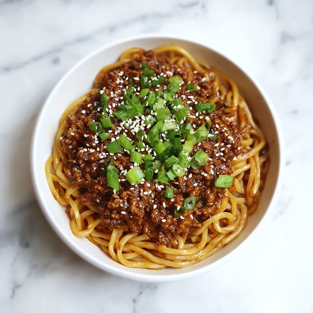 Mongolian Ground Beef Noodles Recipe - Recipe Image