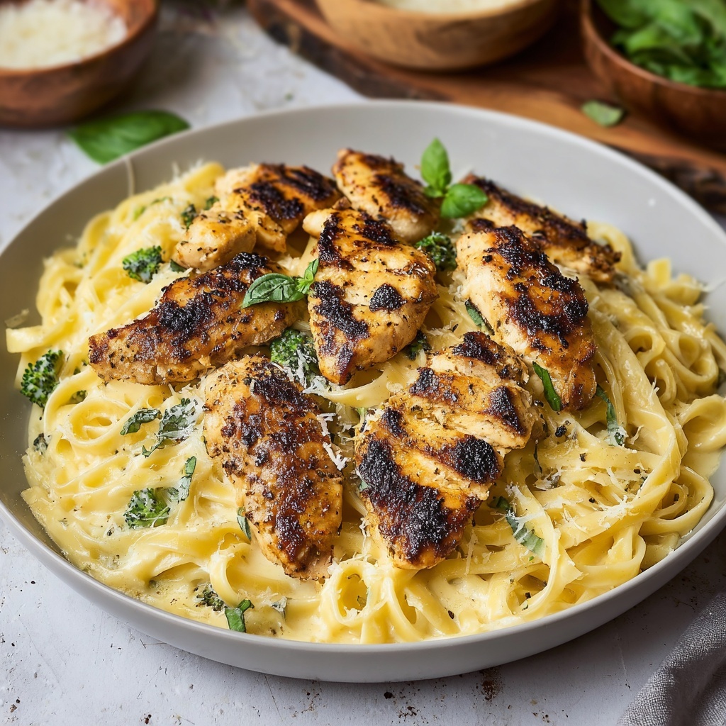 Skinny Chicken Broccoli Alfredo Recipe - Recipe Image