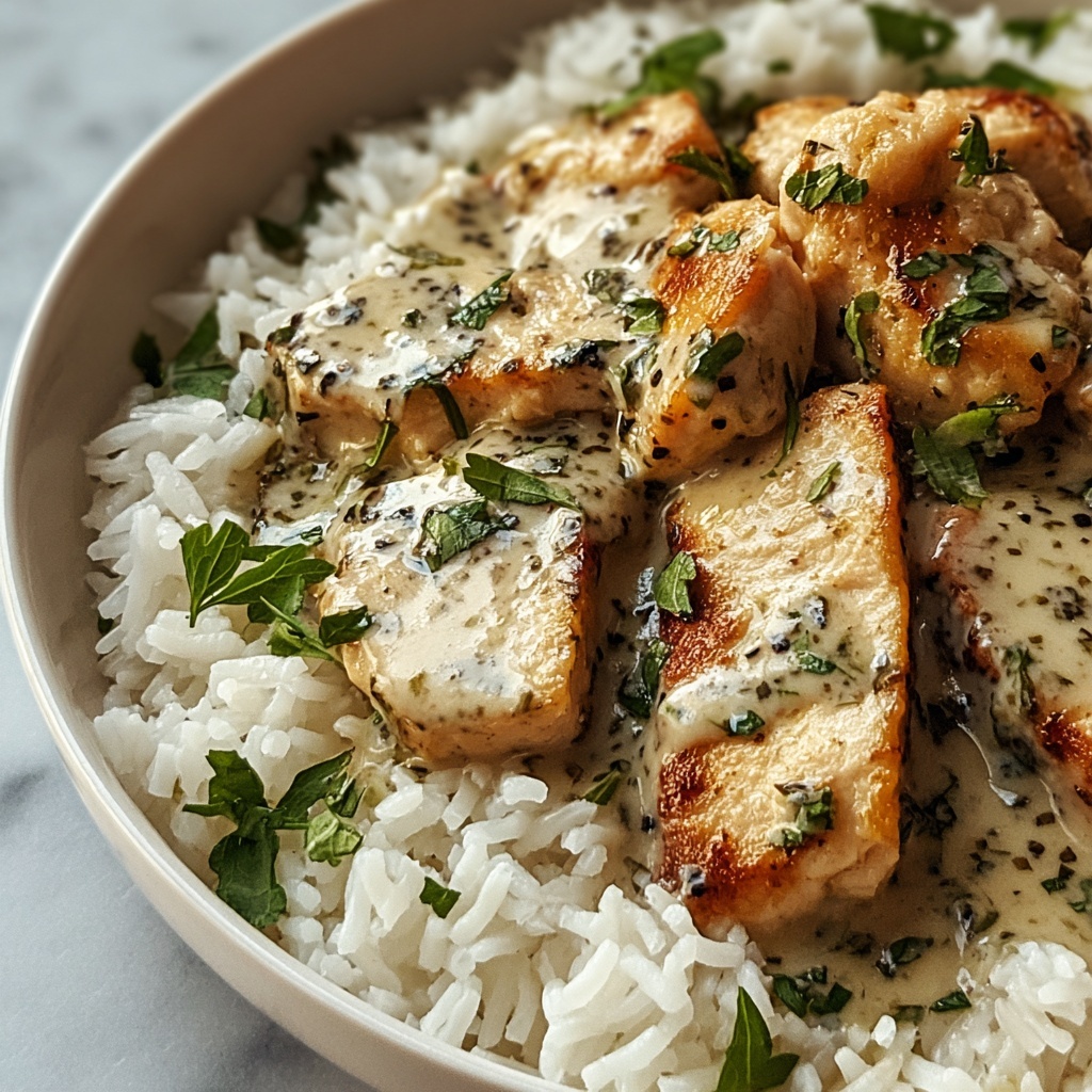 Creamy Herb Chicken & Basmati Rice Recipe - Recipe Image