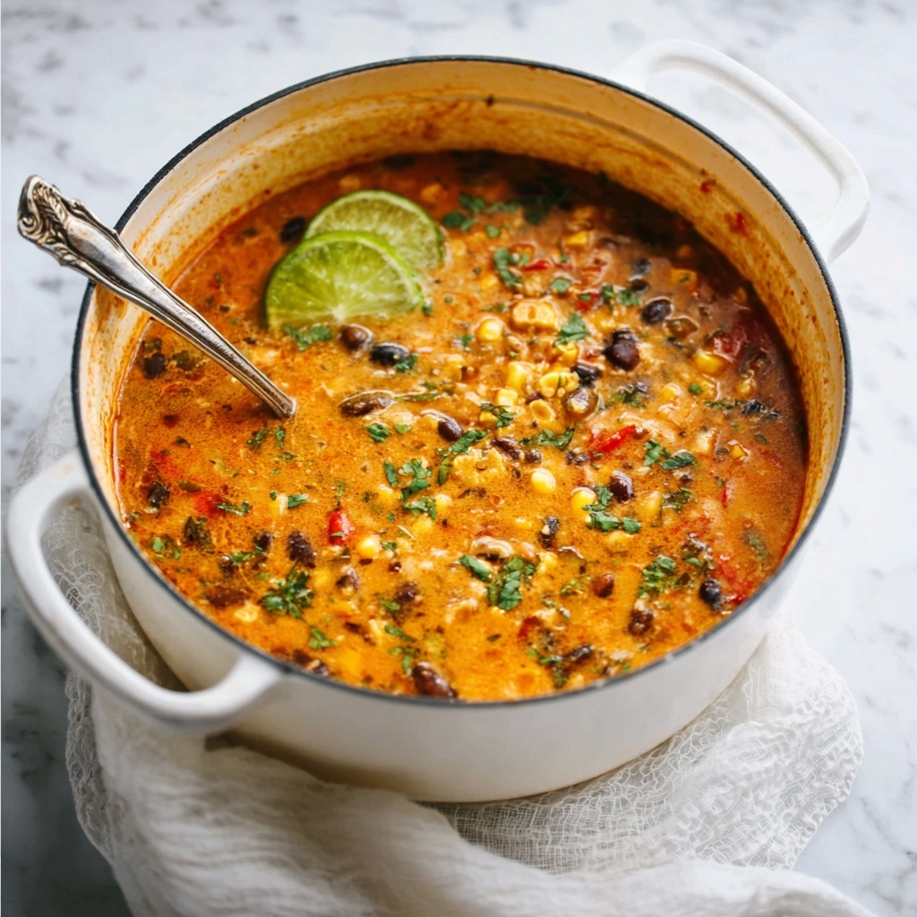 Easy Chicken Taco Soup Recipe - Recipe Image