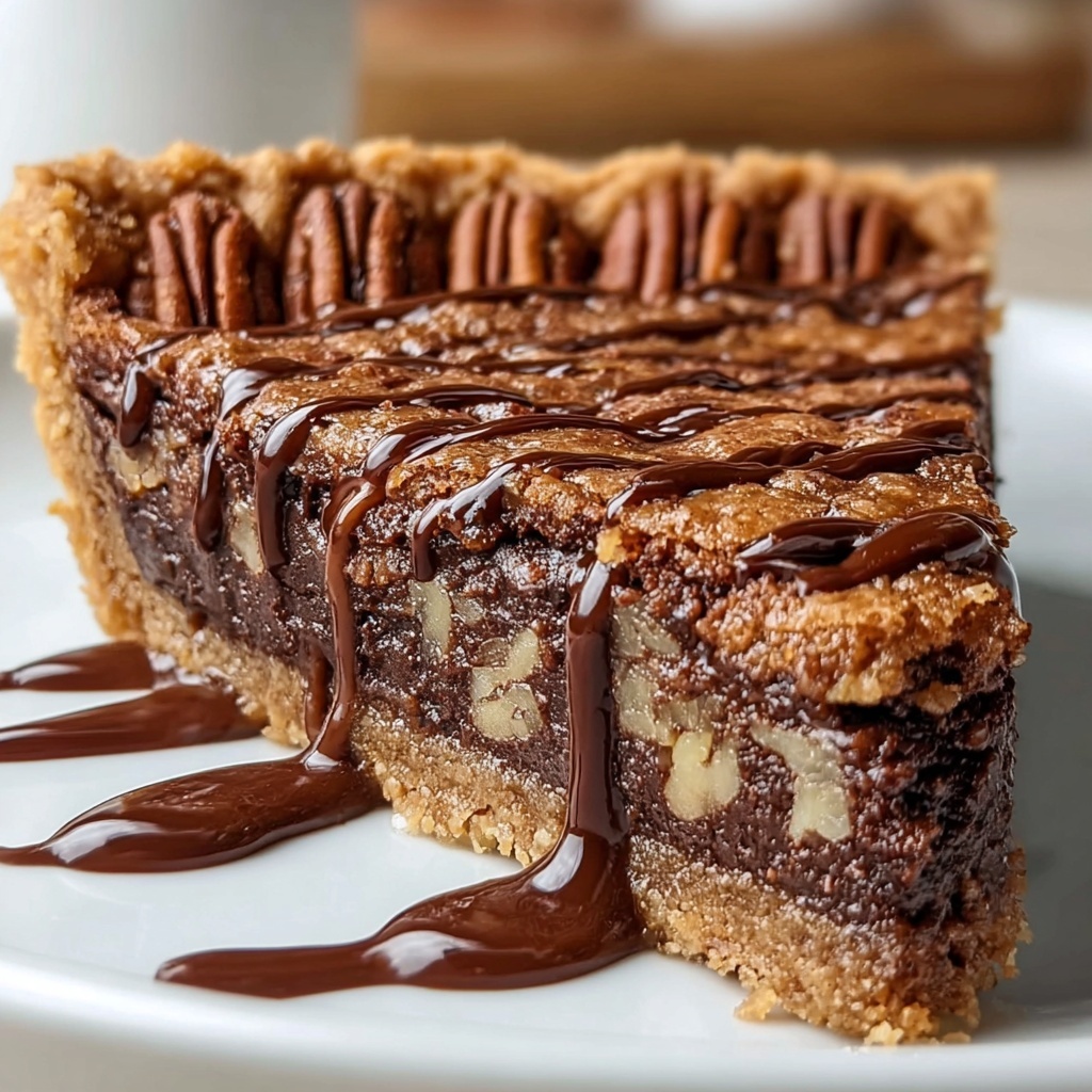 Brownie Pecan Pie Recipe - Recipe Image