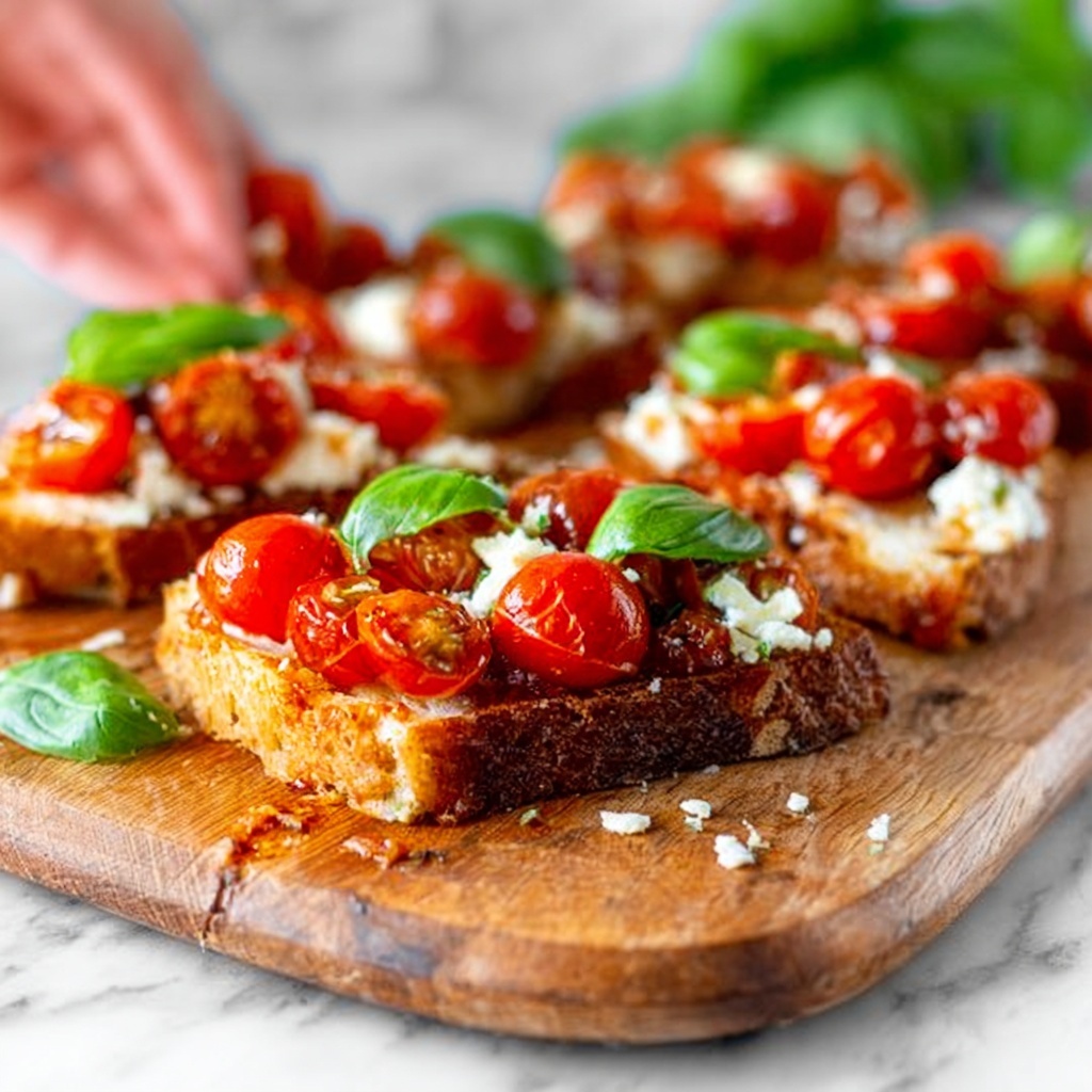 Caprese Toast Recipe - Recipe Image