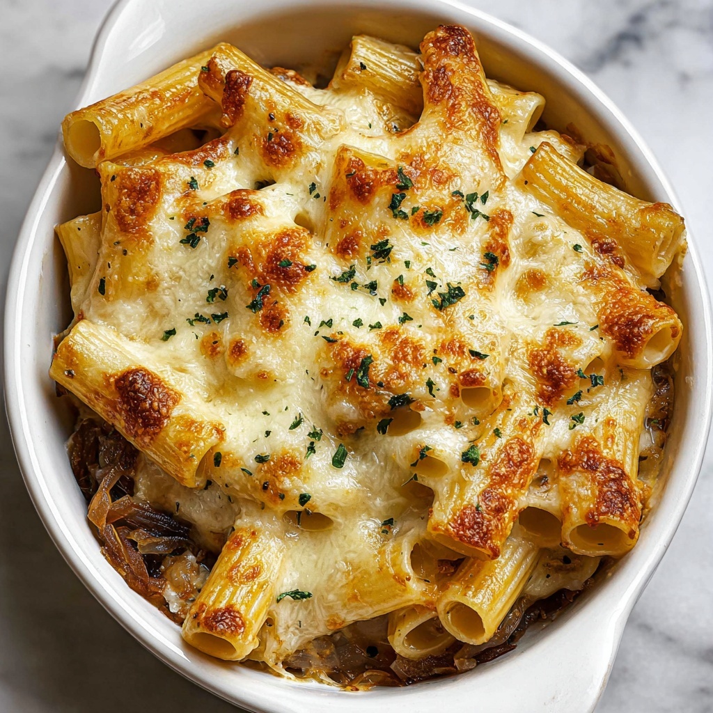 French Onion Pasta Casserole Recipe - Recipe Image