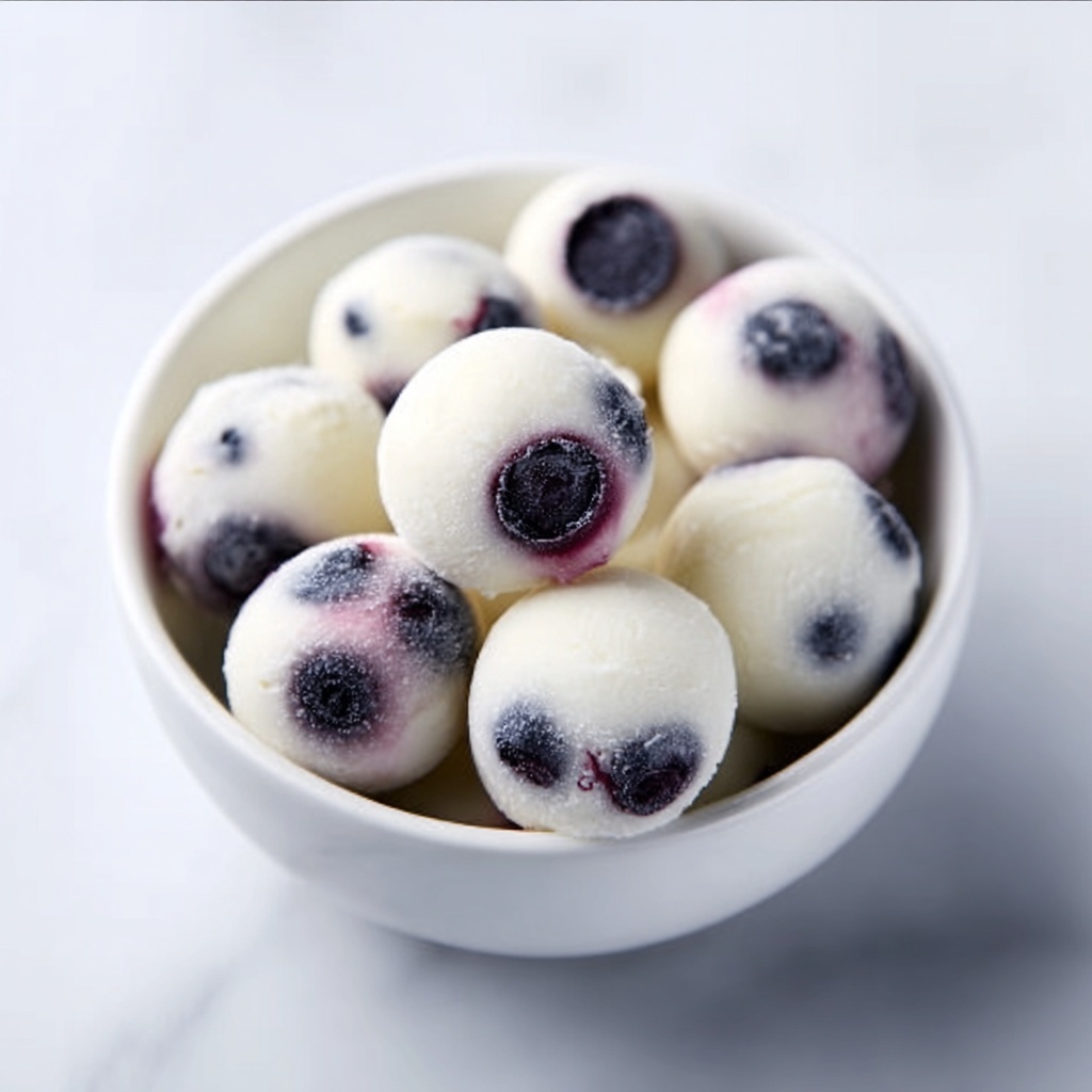 Frozen Yogurt Dipped Blueberries Recipe - Recipe Image