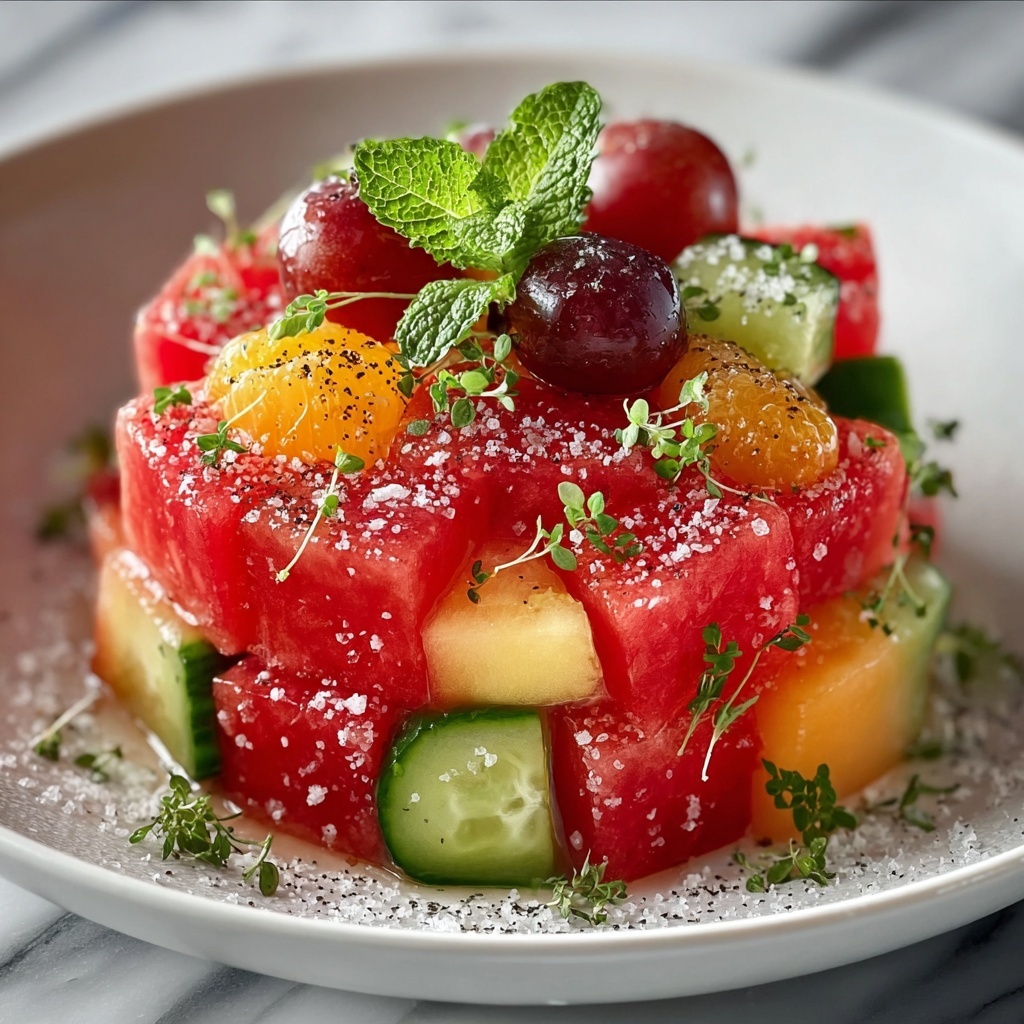 Peach Watermelon Salad: The Ultimate Summer Recipe - Recipe Image