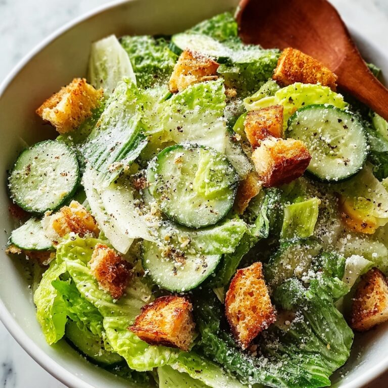 Cucumber Caesar Salad Recipe