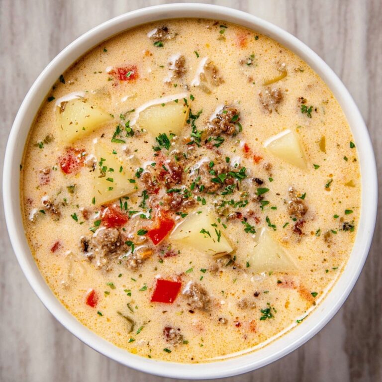 Cheesy Sausage Potato Soup Recipe