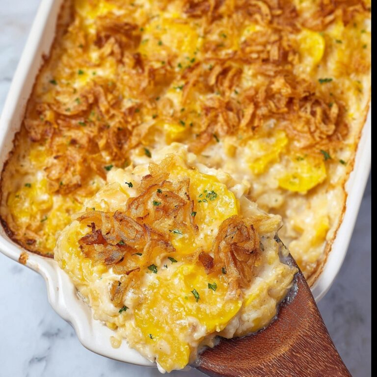 French Onion Squash Casserole Recipe