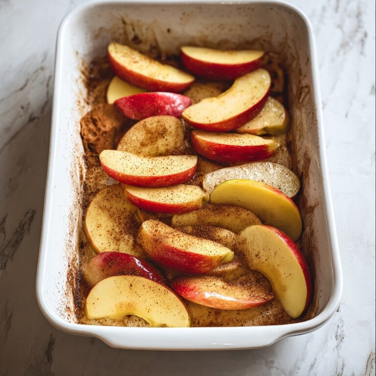 Baked Apple Slices with Cinnamon and Nutmeg Recipe